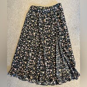 Abercrombie & Fitch Cream Maxi Pleated Skirt